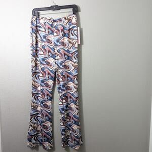 Crave Fame Printed Flare Pants